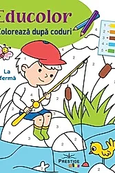 Educolor: La ferma. Coloreaza dupa coduri