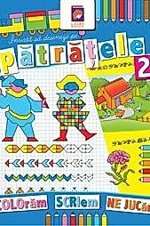 Invata sa desenezi pe patratele 2. Carte de colorat