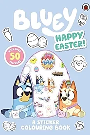 Bluey: Happy Easter! : A Sticker Colouring Book