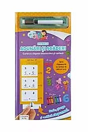 Primele adunari si scaderi. Carte cu clapete interactive si carioca