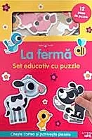 Bebe invata. La ferma. Set educativ cu puzzle