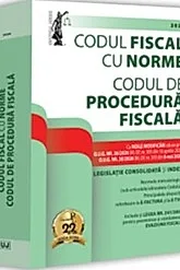 Codul fiscal cu Norme si Codul de procedura fiscala: 2026 Editie tiparita pe hartie alba