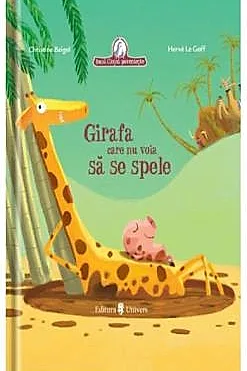 Girafa care nu voia sa se spele