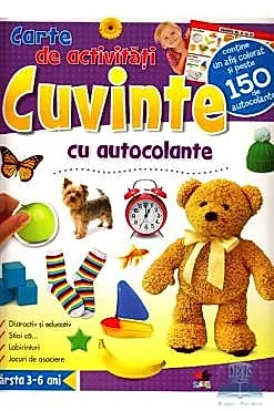 Cuvinte - Carte de activitati cu autocolante