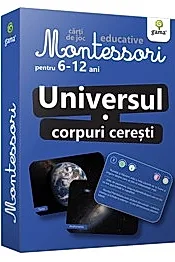 Universul. Corpuri ceresti. Carti de joc Montessori pentru 6-12 ani