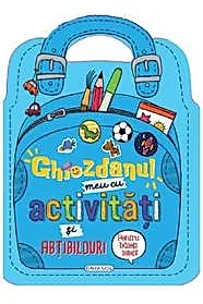 Ghiozdanul meu cu activitati si abtibilduri pentru baieti