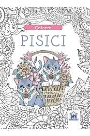 Colorez pisici - Carte de colorat