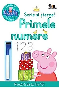 Peppa Pig: Exerseaza cu Peppa. Scrie si sterge! Primele numere