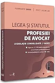 Legea si statutul profesiei de avocat Februarie 2022