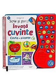 Scrie si sterge. Invata cuvinte. Carte cu sunete
