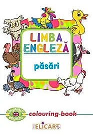 Limba engleza. Pasari. Colouring book