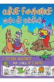 Curse fantastice gata de colorat - albastru
