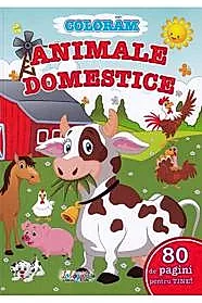 80 de pagini pentru tine! Coloram animale domestice