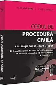 Codul de procedura civila: ianuarie 2023