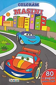 80 de pagini pentru tine! Coloram masini