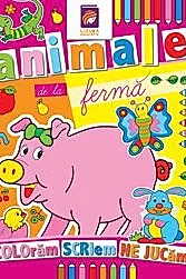 Animale de la ferma. Carte de colorat