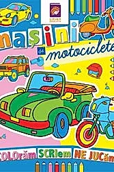 Masini si motociclete. Carte de colorat
