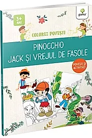 Pinocchio & Jack si vrejul de fasole/ Colorez povesti