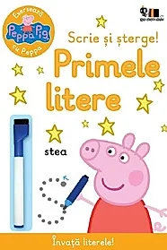 Peppa Pig: Scrie si sterge! Primele litere