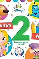 Disney. Activitati 2 ani. Coloreaza, uneste, numara
