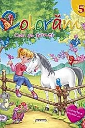 Coloram 5: Cai si ponei (Contine abtibilduri)