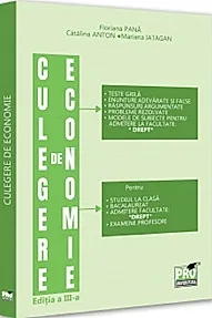 Culegere de economie pentru admiterea la Facultatea de Drept