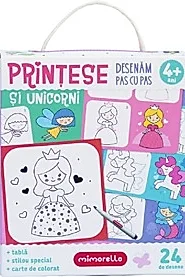 Printese si unicorni - Desenam pas cu pas