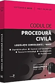 Codul de procedura civila Septembrie 2023