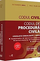 Codul civil si codul de procedura civila Octombrie 2023