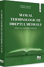 Manual terminologic de Dreptul mediului. Editia a II-a