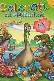 Colorati cu abtibilduri 3 - Dinozauri