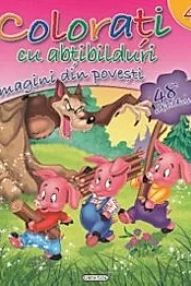 Colorati cu abtibilduri 4 - Imagini din povesti