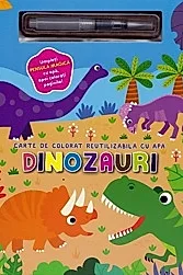 Dinozauri. Carte de colorat cu apa