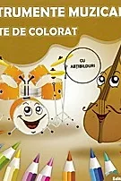 Instrumente muzicale. Carte de colorat