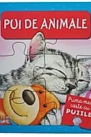 Prima mea carte cu puzzle. Pui de animale