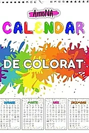 Calendar de colorat, de perete