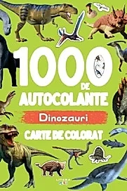 1000 de autocolante: Dinozauri. Carte de colorat