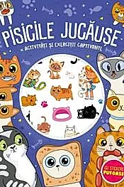 Pisicile jucause - stickere pufoase