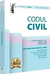 Codul civil. Legislatie consolidata si Index Septembrie 2024