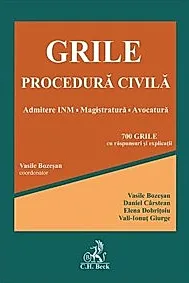 Grile procedura civila. Admitere INM. Magistratura. Avocatura