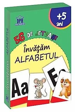 56 de Jetoane - Invatam - Alfabetul