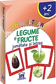 36 de Jetoane - Legume si Fructe (jumatate si intreg)