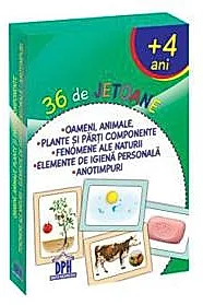 36 de Jetoane - Oameni, Animale, Plante, Fenomene, Igiena, Anotimpuri