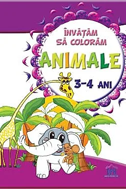 Invatam sa coloram - Animale - 3-4 Ani
