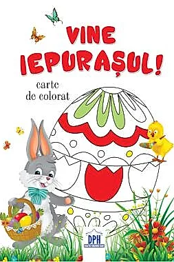 Vine iepurasul - Carte de colorat