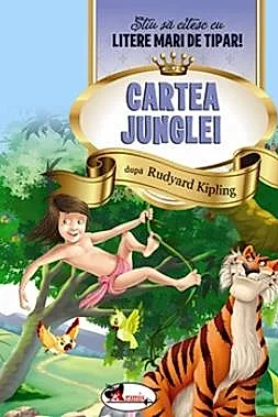 Cartea junglei - Stiu sa citesc cu litere mari de tipar!