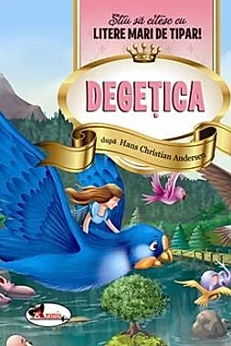 Degetica - Stiu sa citesc cu litere mari de tipar!