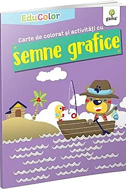 Carte de colorat si activitati cu semne grafice