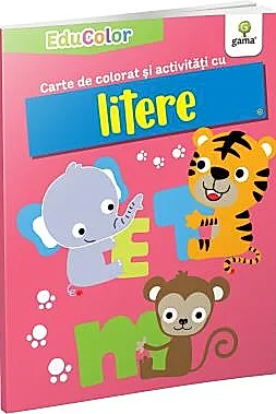 Carte de colorat si activitati cu litere