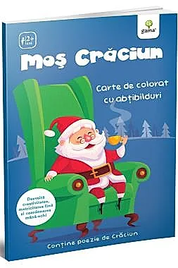 Mos Craciun. Carte de colorat cu abtibilduri